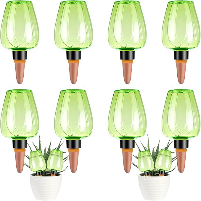8 Pcs Plant Watering Globes Self Watering Planter Insert Plants Top Fill Water by Unknown