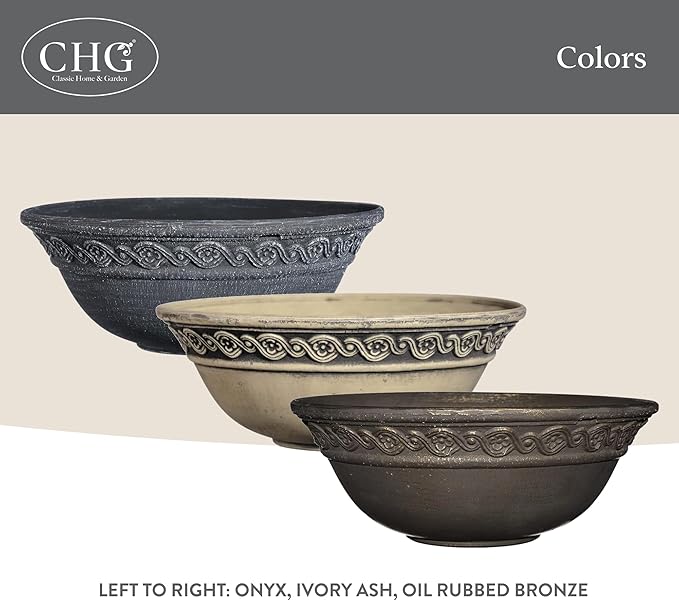 Classic Home and Garden Corinthian Shallow Planter - Image 6