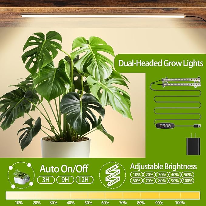 Plant Stand Indoor with Grow Lights, Hanging Plant Stand Plant Shelf Indoor - Image 4