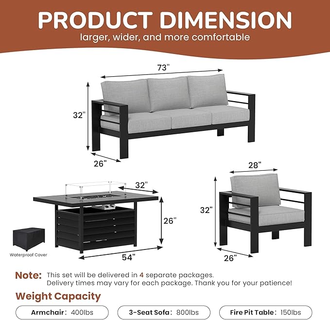 Solaste Aluminum Patio Furniture Set - Image 3