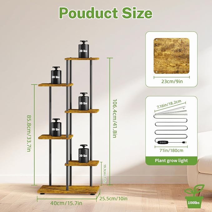 iDavosic.ly 5 Tier Plant Stand Indoor - Image 3