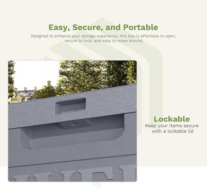Patiowell 48-Gallon Resin Package Delivery Box - Image 9