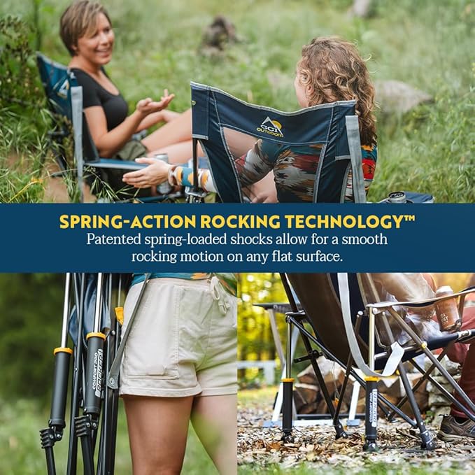 GCI Outdoor Comfort Pro Rocker Camping Chair | Portable Folding Rocking Chair - Image 5