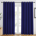 NICETOWN Navy Blue Blackout Curtains 84 inch Length, Grommet Top Room Darkening by NICETOWN