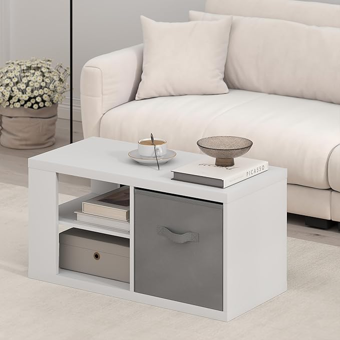 Furinno Viola Coffee Table, 3-Tier Modern Coffee Table - Image 2