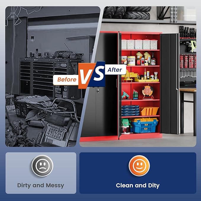 Yizosh Metal Storage Cabinet - Image 9