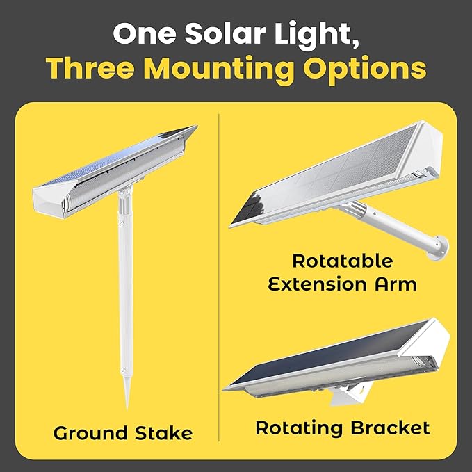 Brighticonic Solar Sign Lights Outdoor White – LED Solar Sign Light - Image 7