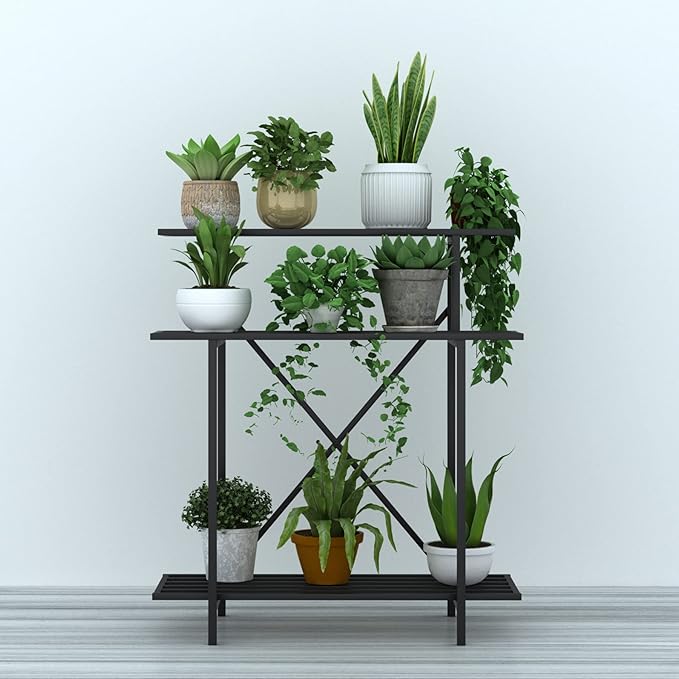 Zhongma 3 Tier Sturdy Plant Stand Space-Saving Heavy Duty Plant Holder - Image 6