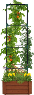 Outsunny Galvanized Raised Garden Bed, 73.5" Outdoor Planter Box by Outsunny