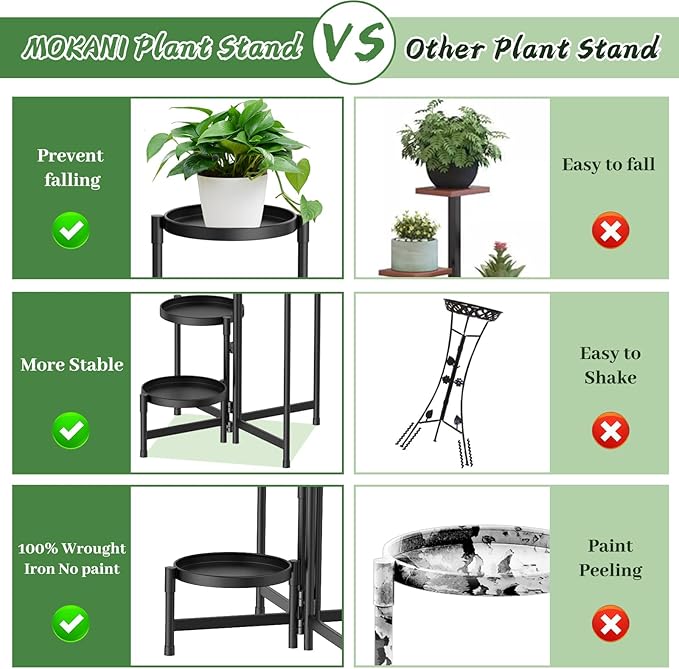 MOKANI Metal Plant Stand Indoor Outdoor - Image 5