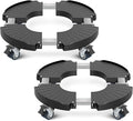sanyi Plant Caddy with Wheels, 2 Pack 8-21" Adjustable Rolling Plant Stands by sanyi