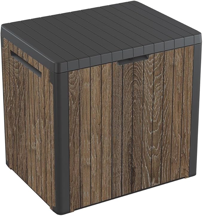 Keter Signature Everwood 30 Gallon Resin Deck Box by Keter