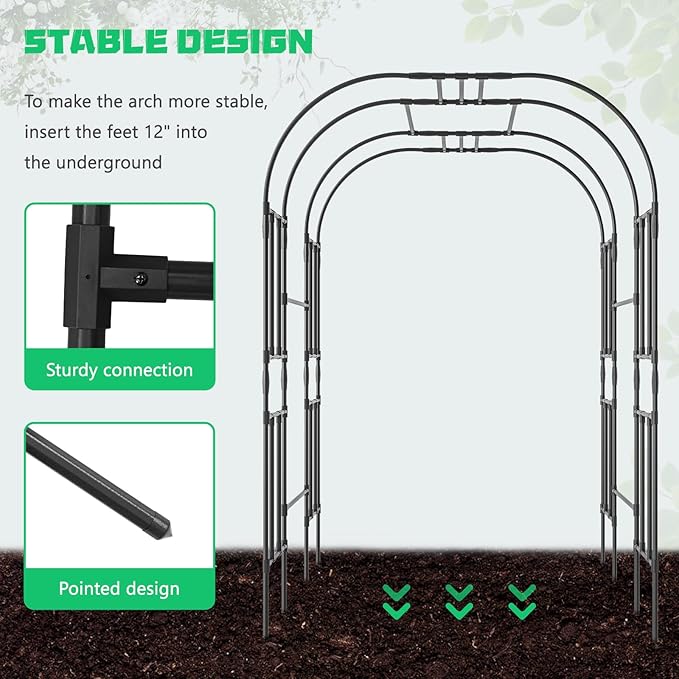 DoCred Large Tall Garden Arch Trellis - Image 4