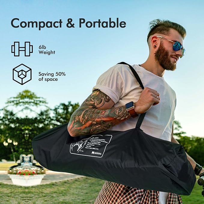 AKSOUL Hammock Camping Chair Swinging: Foldable & Portable Swing Chairs - Image 4