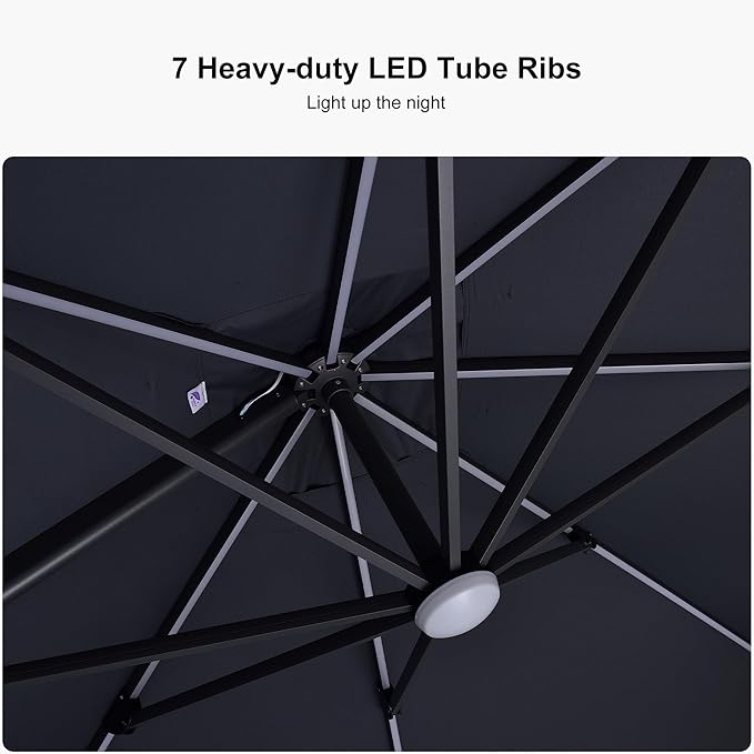 PURPLE LEAF 10 Feet Patio Umbrella - Image 4