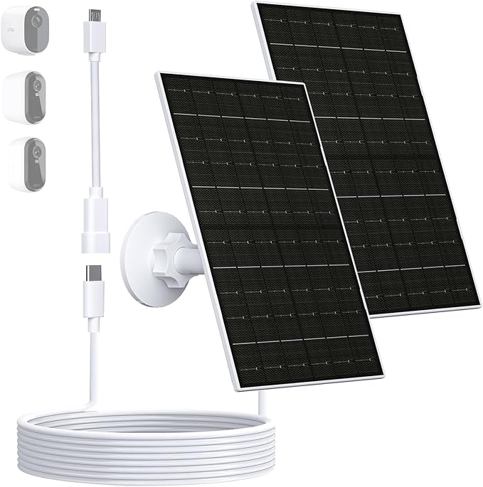 Zivif 7W Solar Panel for Arlo Essential 2K, Essential XL Spotlight Cameras by Zivif