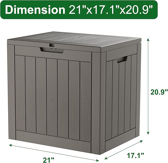 Outdoor Storage Box, Resin Deck Boxes Indoor and outdoor, Waterproof Storage - Image 2
