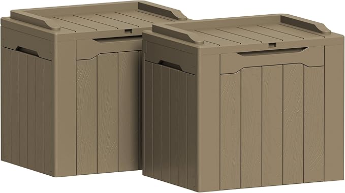 Greesum 31 Gallon Deck Box for Outside, All Weather Outdoor Storage Boxes for by BuynowfromGreesum