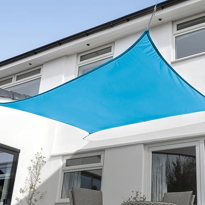KANAGAWA 10'X18' Turquoise Mix Custom Size Sun Shade Sail Rectangle UV Block by KANAGAWA