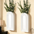 2 Pack Wooden Wall Vase Set, Boho Hanging Planter by Unknown