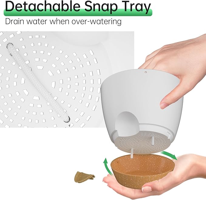 ZMTECH 6.5 Inch Hanging Planters - Image 4