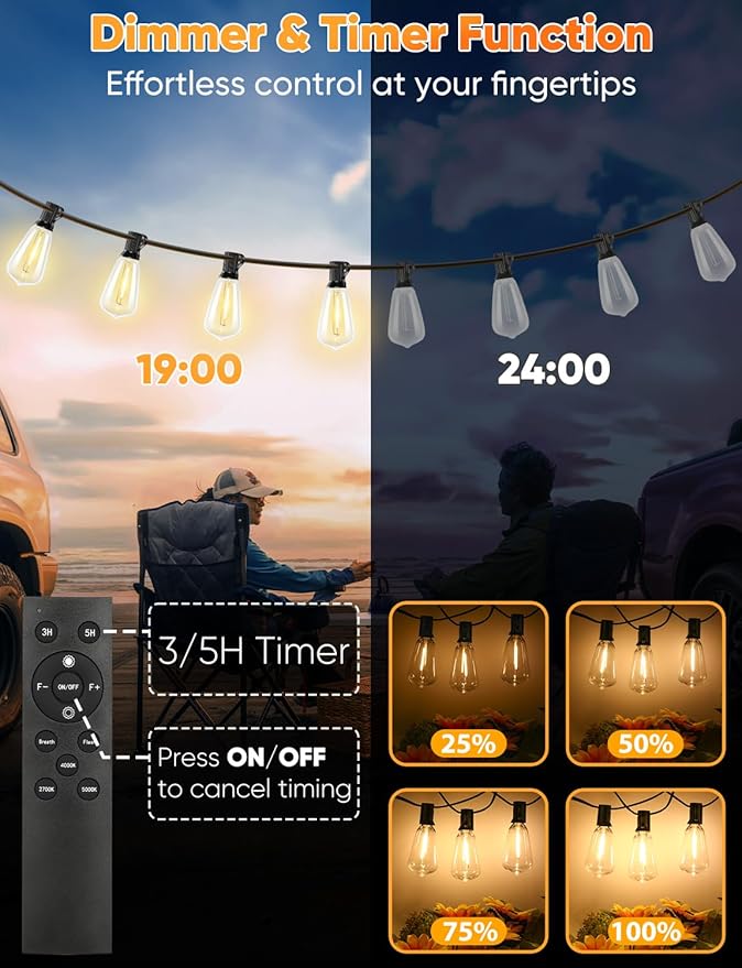 Brightever 180FT LED String Lights - Image 4