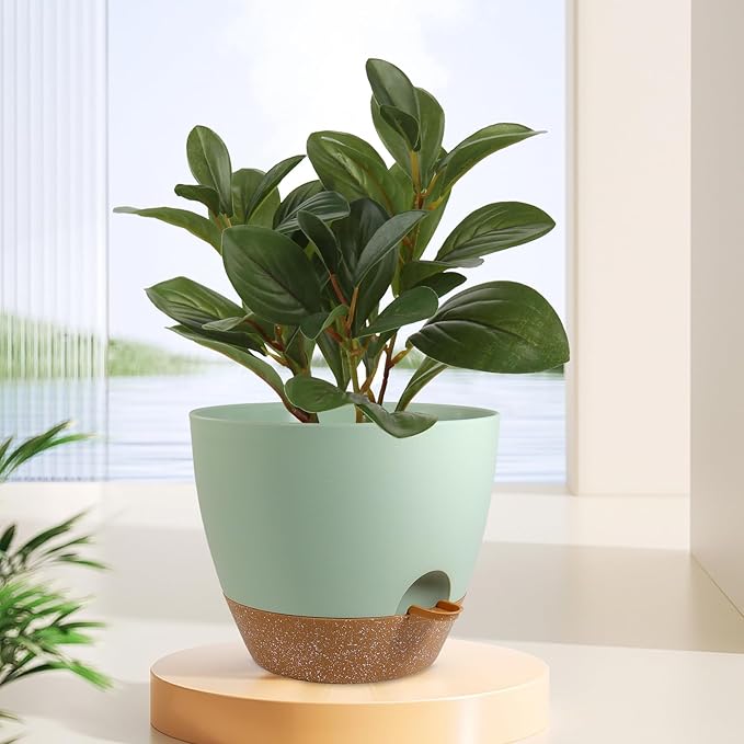 12 inch Large Self Watering Pots, Flower Plant Pots - Image 6