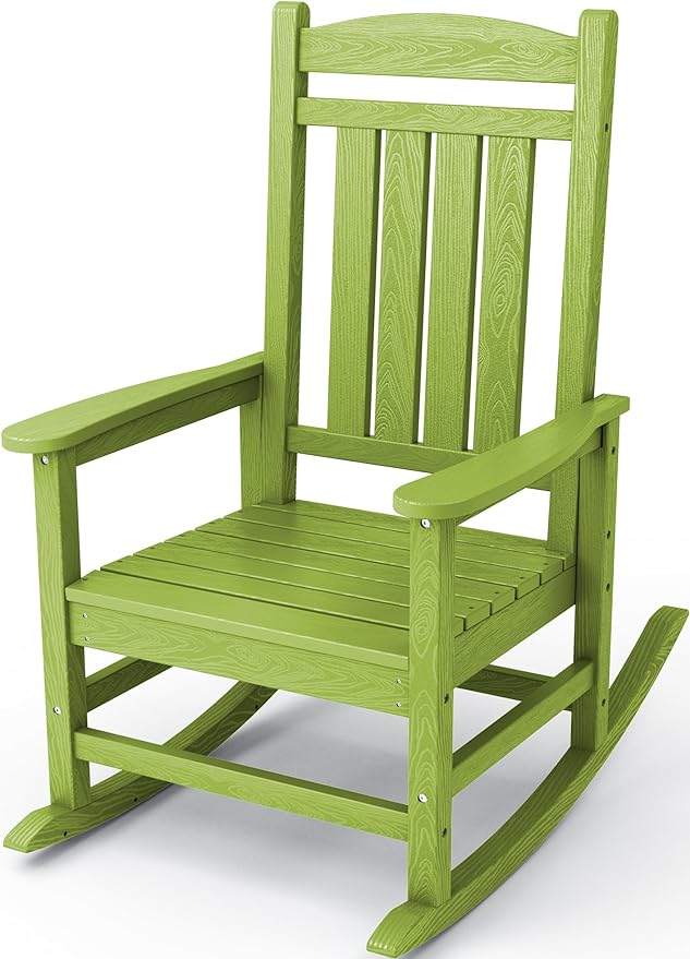 KINGYES HDPE Rocking Chairs Outdoor, Patio Rocking Chairs by KINGYES