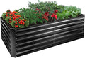 EDOSTORY Metal Raised Bed Garden Bed Kit, Large Metal Raised Garden Beds by EDOSTORY