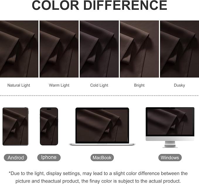 RYB HOME Blackout Curtains Outdoor 1 Panel, Wide 52 x Long 95 inch - Image 7