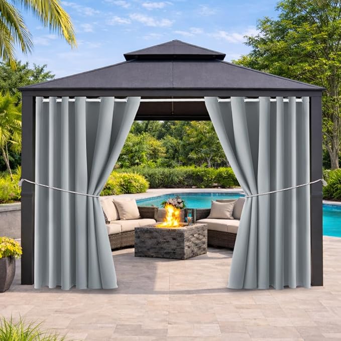 Waterproof Outdoor Curtain W105 x L108 by DivaenCamino