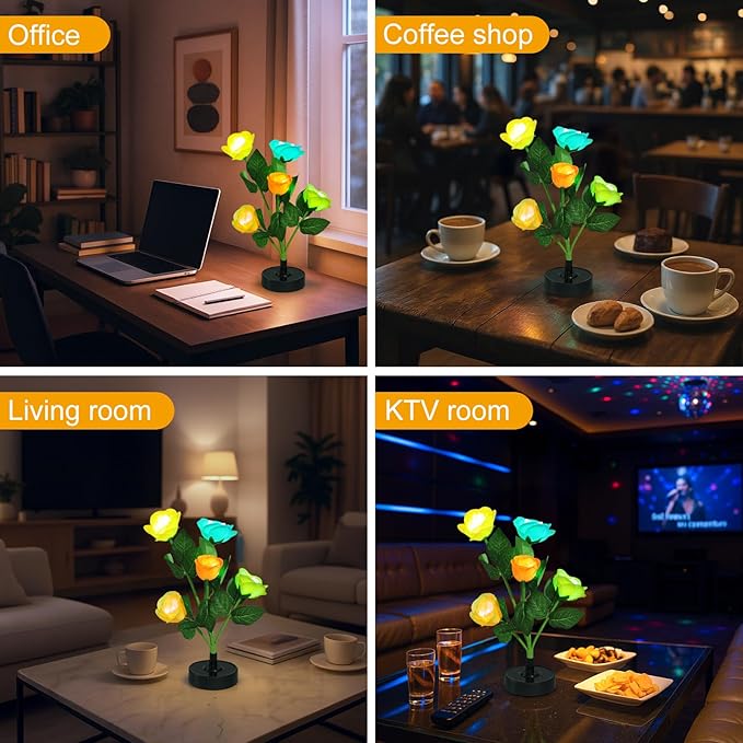 Upgraded Solar Garden Lights, 4 Pack Outdoor Solar Lights, New Round Panel - Image 2