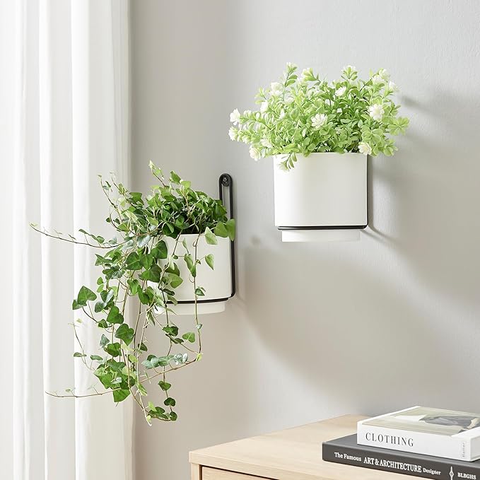 2 Pcs Wall Mounted Hanging Planter Vase by CISEANOL
