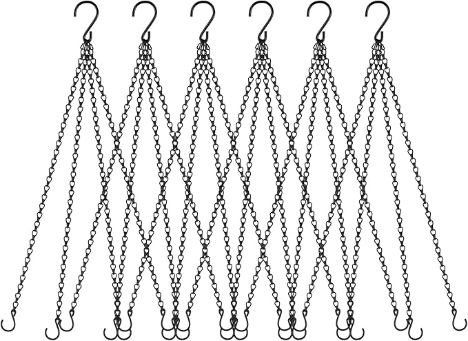 garini 6 Pack, 23 Inch Hanging Baskets Chain, Bird Feeders and Lanterns by garini
