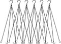 garini 6 Pack, 23 Inch Hanging Baskets Chain, Bird Feeders and Lanterns by garini