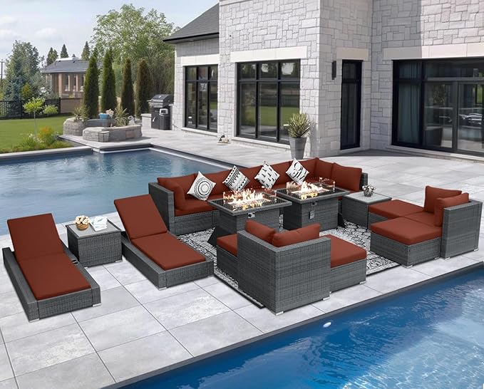 NICESOUL 18 Piece Outdoor Patio Furniture Set - Image 2