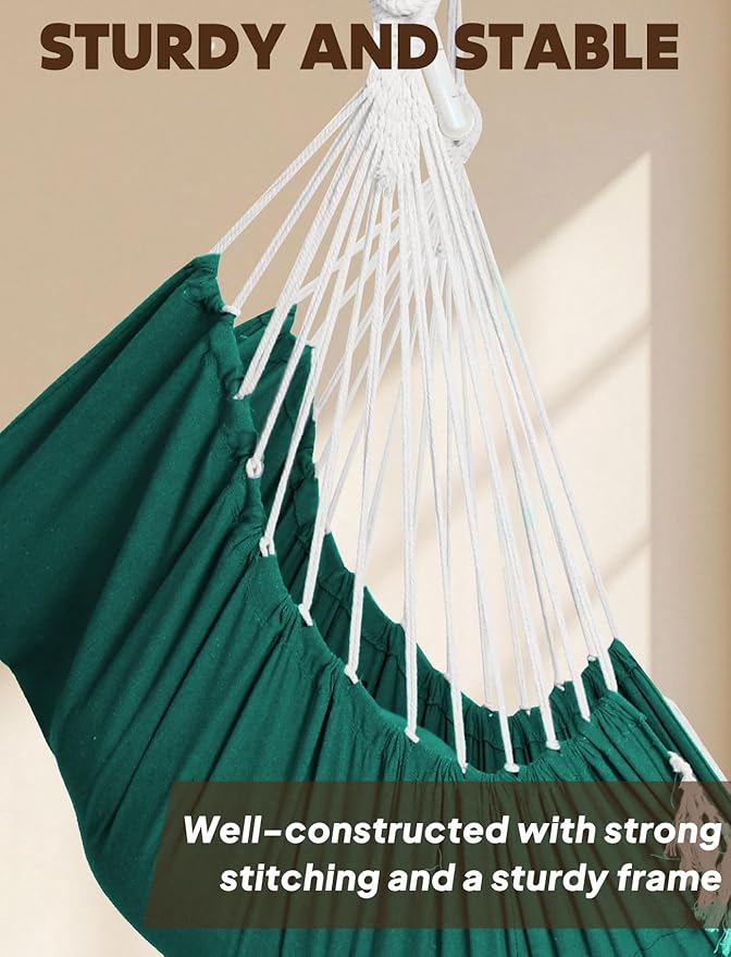 Chihee Hammock Chair Hanging Swing Max 500 Lbs 2 Cushions Included Metal - Image 5
