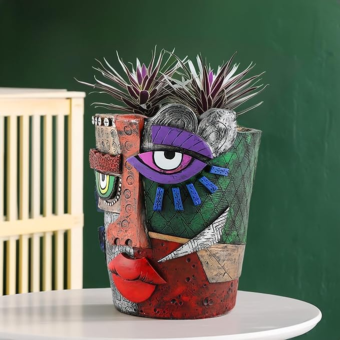 TOZLU Picasso Brutalist Beauty Face Flower Pot - Image 5