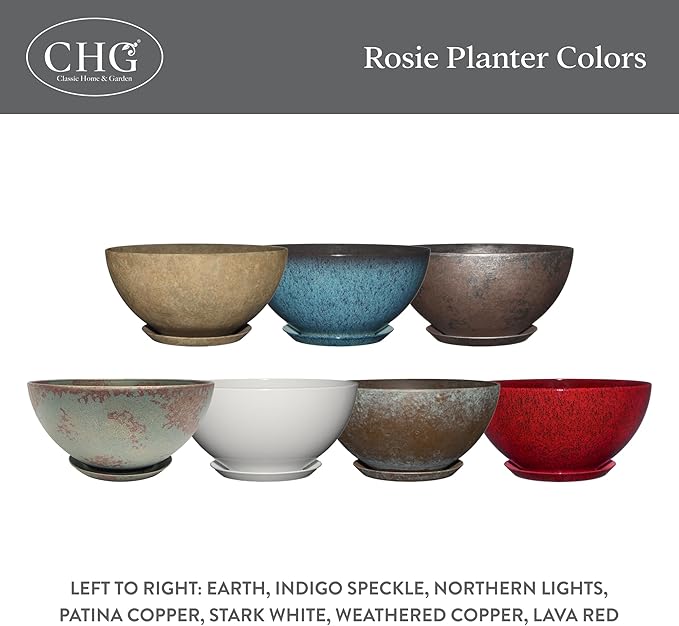 Classic Home and Garden Rosie Modern Planter w/Drainage - Image 6