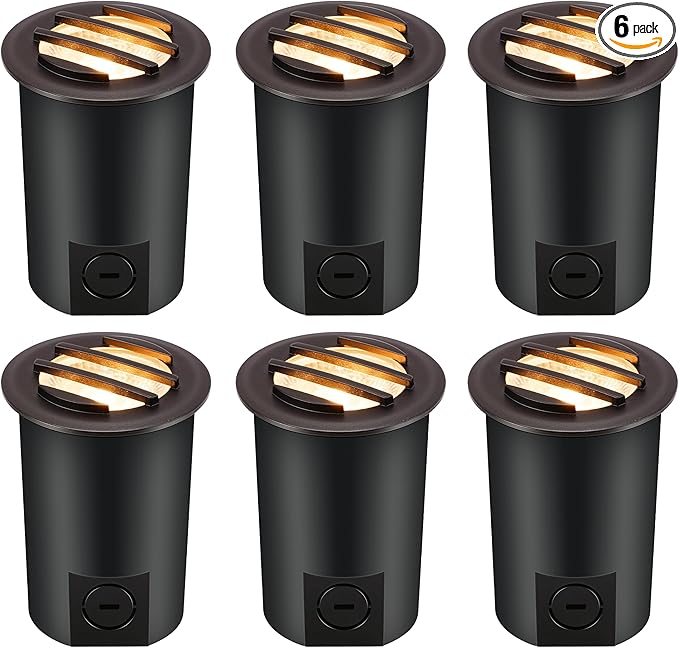 CLOUDY BAY 9W Low Voltage Landscape Lights, LED Well Lights, Grated Top by CLOUDYBAY