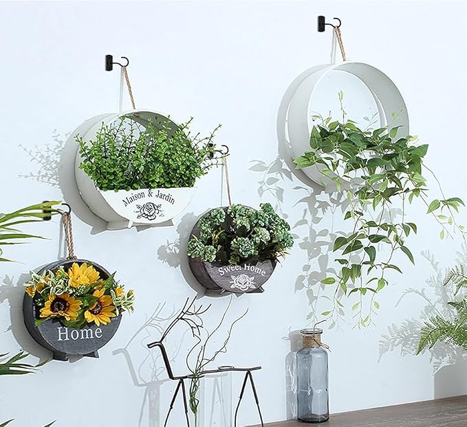 Ceiling Hooks for Hanging Plants 6Pack 2.5in Black - Image 4