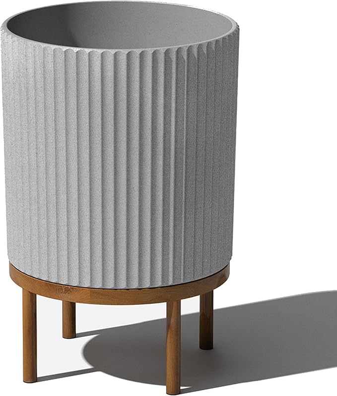 Veradek Demi Series Round Planter w/ Stand by VeradekOutdoor