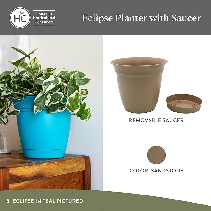 The HC Companies 6 Inch Eclipse Round Planter Pots - Image 2