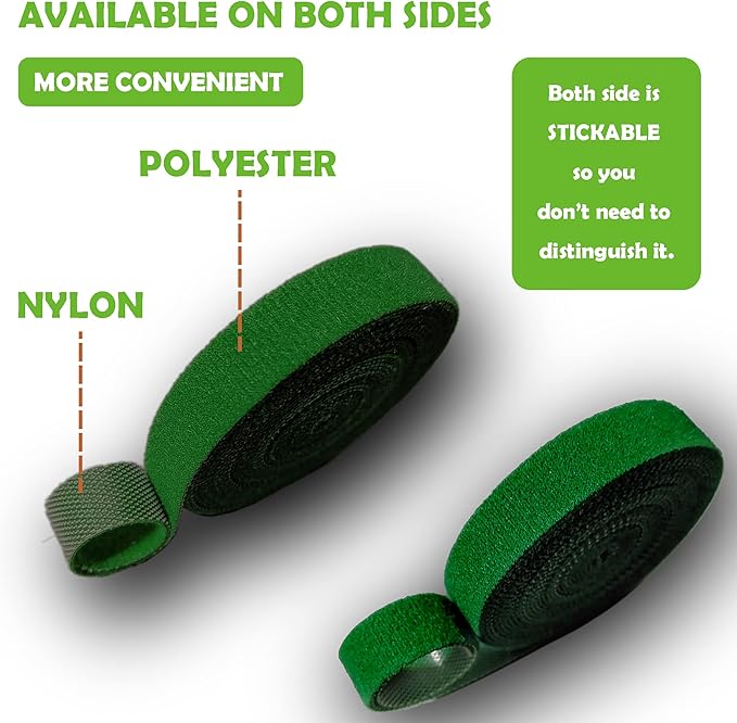 Green Garden Ties|Plant Ties for Climbing Plants 100 feet x1/2‘’in 3 - Image 6