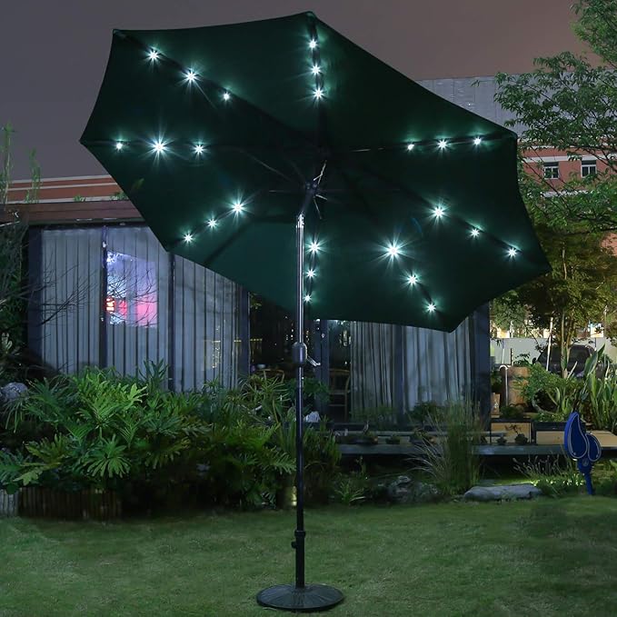 Sunnyglade 9' Solar LED Lighted Patio Umbrella - Image 6