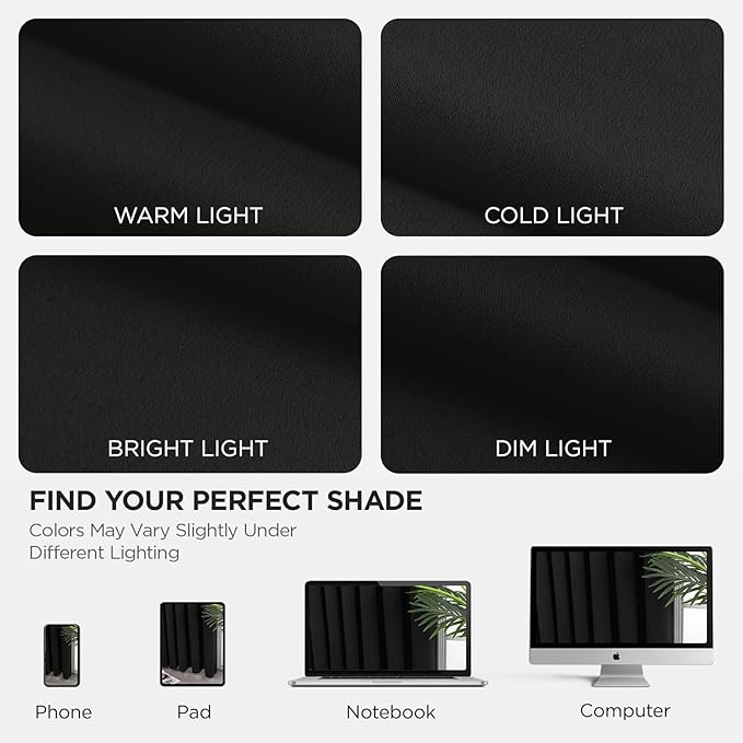 Joydeco Blackout Patio Sliding Door Curtains 90 Inches Long, Grommet Privacy - Image 10
