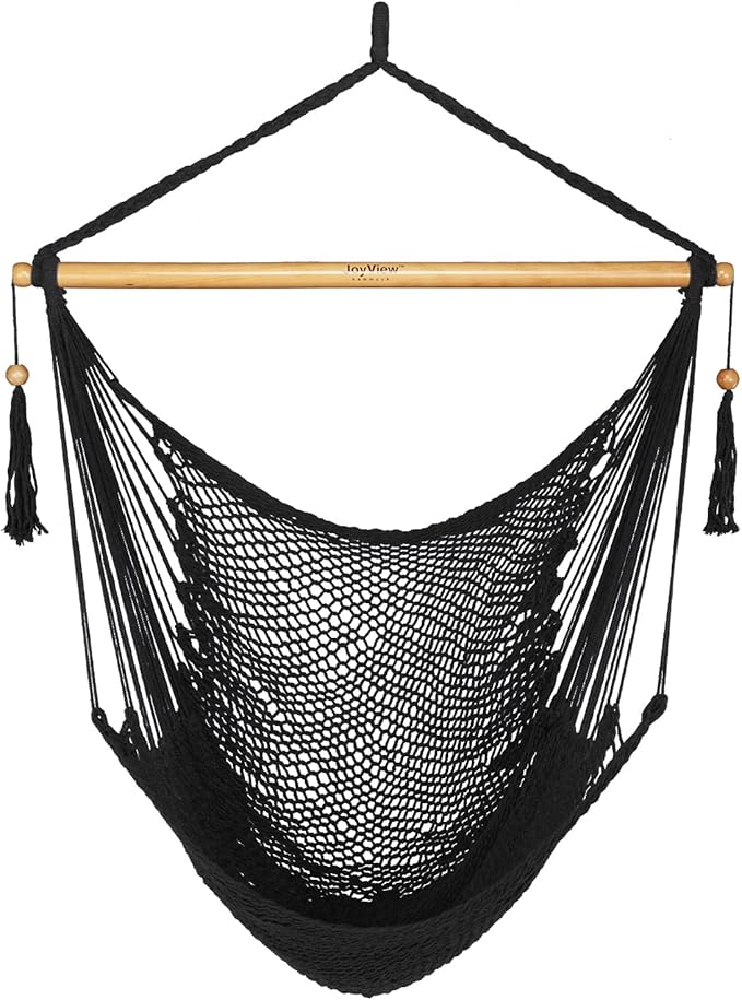 JoyView Hammock Chair with Spreader Bar Caribbean Hammock Swing Chair 300 LBS by JoyView