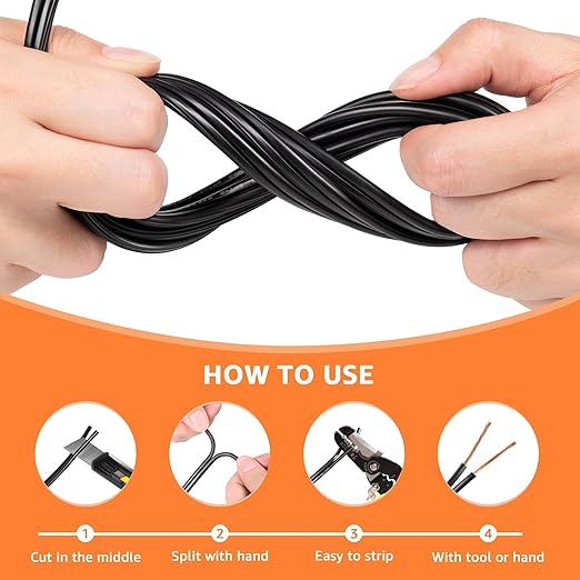 SUNVIE 16/2 Low Voltage Landscape Wire 250FT - Image 6