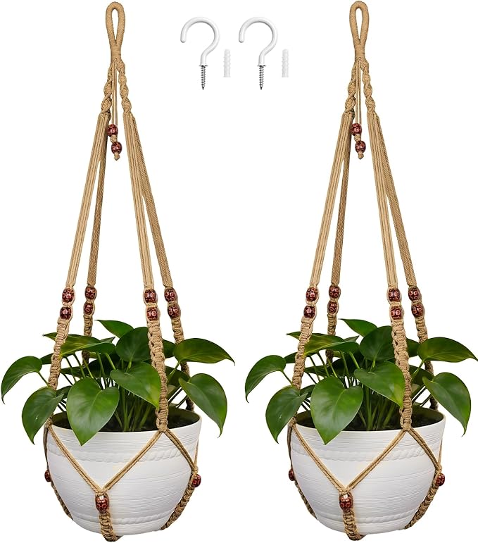 35 Inch Macrame Plant Hanger, Large by Unknown