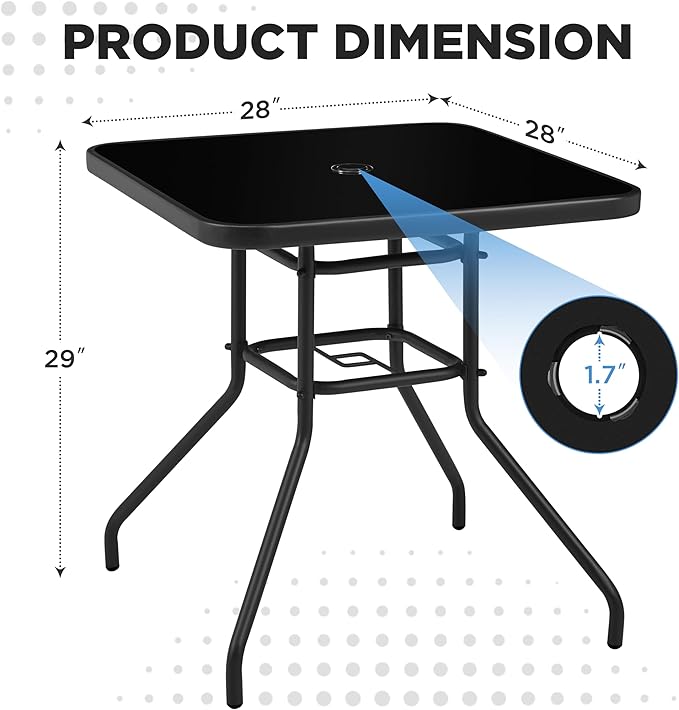 Yaheetech Outdoor Bistro Table - Image 3